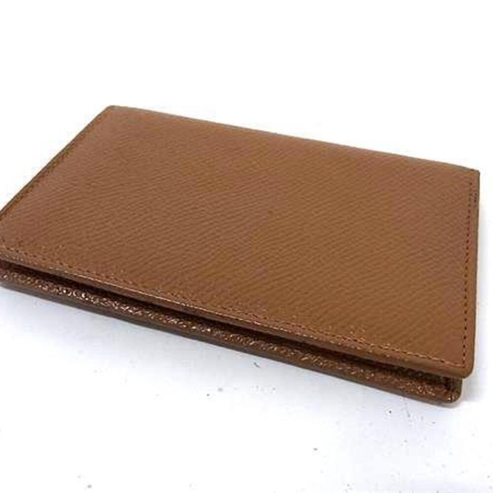 BVLGARI Classico Business Card Case 20357 Brown Leather for Men and Women - Picture 3 of 5